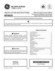 Haier GE APPLIANCES NF96US Installation Instructions Manual
