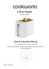 Cookworks T399HE Care & Instruction Manual