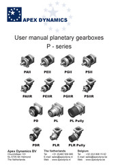 APEX DYNAMICS PLR User Manual