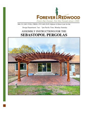 Forever Redwood SEBASTOPOL Assembly Instructions Manual