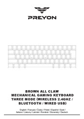 PREYON BROWN ALL CLAW User Manual