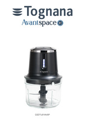 Tognana Avantspace D2DTU01AVSP Use And Maintenance Booklet