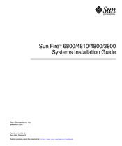 Sun Microsystems Fire 6800 Installation Manual