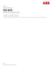ABB PEC 827E Product Manual