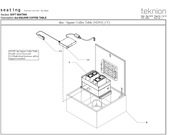 Teknion dna-SQUARE COFFEE TABLE Manual