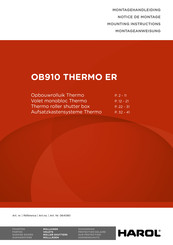 Harol OB910 THERMO ER Mounting Instructions