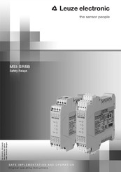 Leuze electronic MSI-SR5B Series Original Operating Instructions