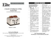 Maxi-matic Elite PLATINUM ECT-2334X Instruction Manual