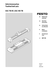 Festo EGC-TB-KF Operating Instructions Manual