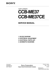 Sony CCB-ME37 Service Manual