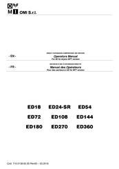omi ED72 Operator's Manual