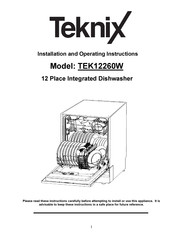 TEKNIX TEK12260W Installation And Operating Instructions Manual