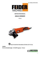 Feider Machines FM2030 Instruction Manual