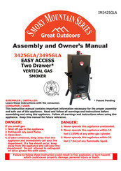 Landmann Great Outdoors Smoky Mountain 3425GLA Assembly And Owner's Manual