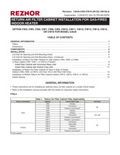 Reznor CW9 Manual