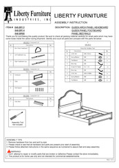 Liberty Furniture 846-BR13 Assembly Instruction