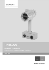 Siemens SITRANS FUH1010 Quick Start Manual