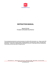 Rki Instruments GP-204 Instruction Manual