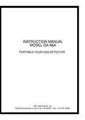 RKI Instruments GX-86A Instruction Manual