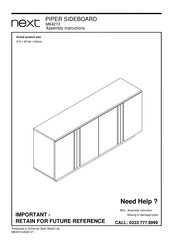 Next PIPER M64213 Assembly Instructions Manual