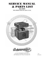 Aseptico AA-75CF Operation, Service Manual & Parts List