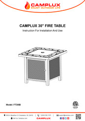 Camplux FT30IB Instructions For Installation And Use Manual