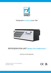 Zanotti UNO Series Installation Manual