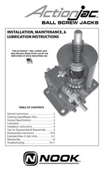 NOOK Actionjac Installation & Maintenance Instructions Manual