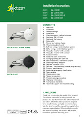 ektor EV-LEDFIRE-PRO Installation Instructions Manual