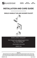 HOMEDEPOT Glacier bay HD873X-6004 Installation And Care Manual