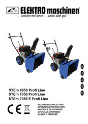 Elektro Maschinen STEm 7056 E Profi Line Operating	 Instruction