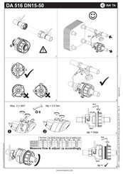 IMI TA DA 516 DN40 Installation Instructions Manual