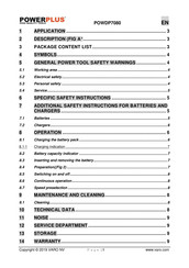 VARO POWERPLUS POWDP7080 Manual