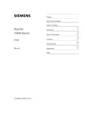 Siemens Reyrolle 7SR46 Manual