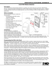 Dmp Electronics 1125 Installation Sheet