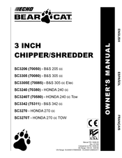 Echo Bear Cat SC3270T Owner's Manual