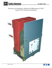 Cutler-Hammer W-VAC Instructions For Installation, Operation And Maintenance