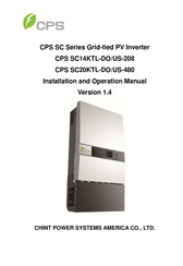 CPS SC14KTL-DO/US-208 Installation And Operation Manual
