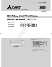 Mitsubishi Electric PKFY-P25VAM-A Technical & Service Manual