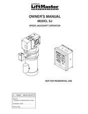 Chamberlain CHAMBERLAIN SJ Owner's Manual