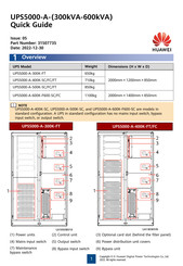 Huawei UPS5000-A-600K-F600-FC Quick Manual