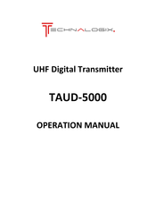 Technalogix TAUD-5000 Operation Manual