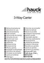 Hauck 3-Way-Carrier Instructions For Use Manual
