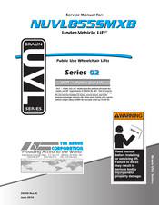 Braun Under-Vehicle Lift NUVL855SMXB Service Manual