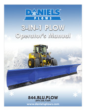 Daniels 844.BLU.PLOW Operator's Manual
