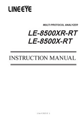 LineEye LE-8500X-RT Instruction Manual