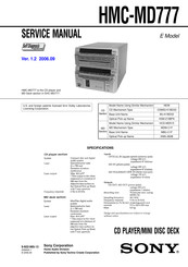 Sony HMC-MD777 Service Manual