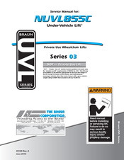 Braun Under-Vehicle Lift NUVL855C Service Manual