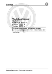 Volkswagen Golf Plus 2005 Workshop Manual