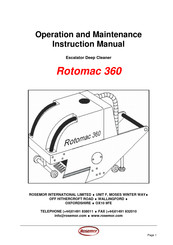 Rosemor Rotomac 360 Instruction Manual